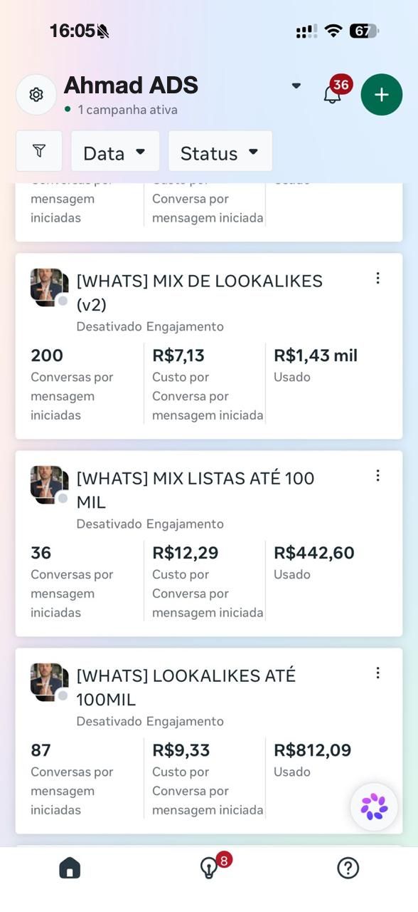 Mix de lookalikes e listas entre R$ 7,13 e R$ 12,29